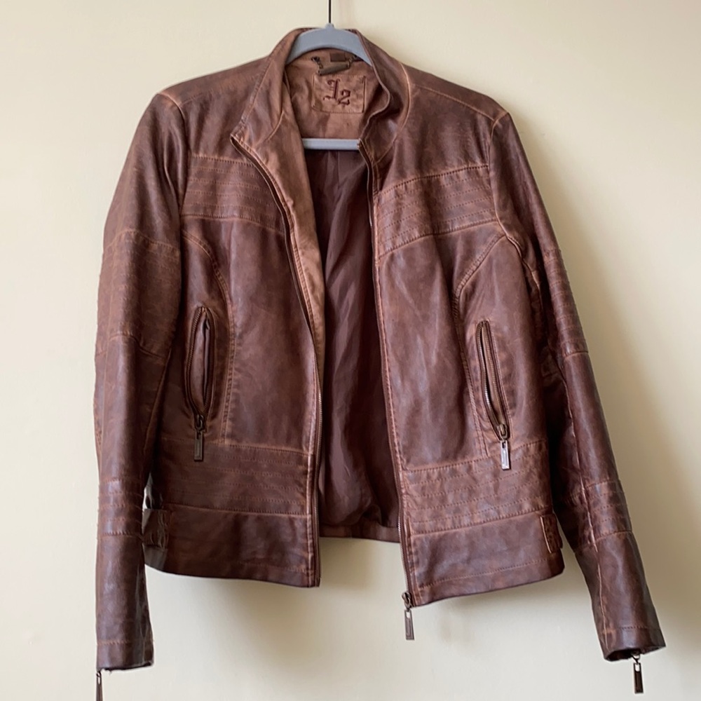Faux leather jacket